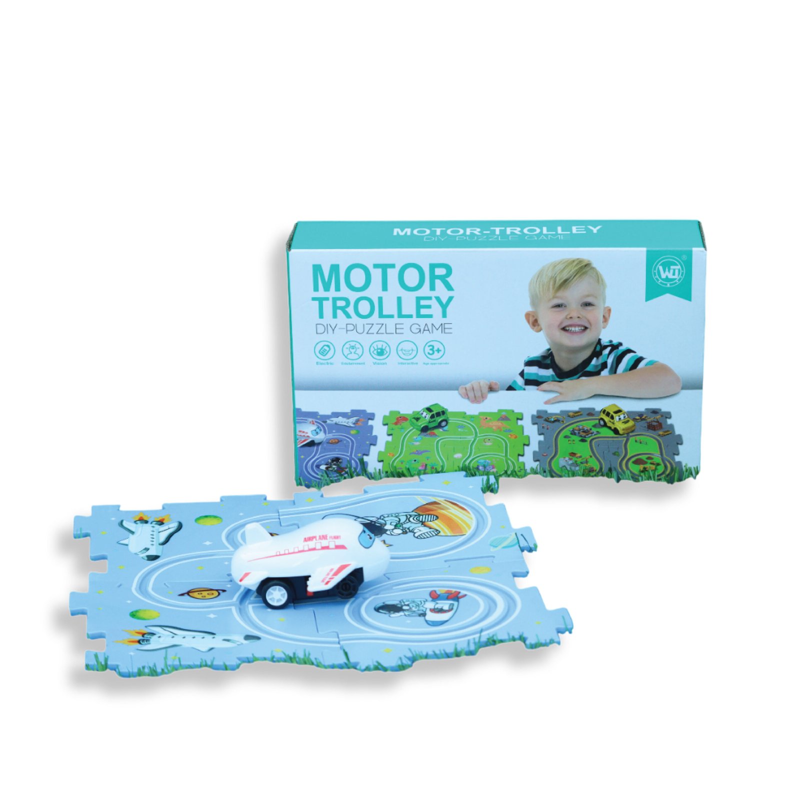 Motor Trolley DIY Puzzle Game